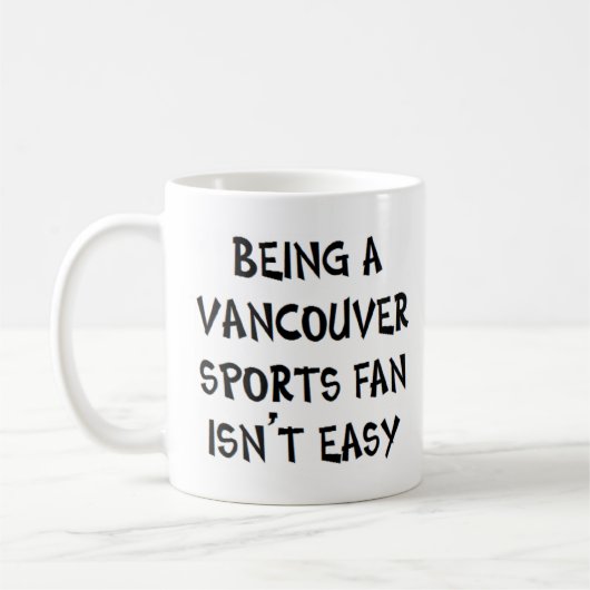 Mug supporter de sport de Vancouver, être (Gauche)