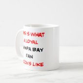 Mug supporter de Tampa Bay, loyal (Devant gauche)