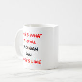 Mug supporter du Michigan, loyal (Devant gauche)