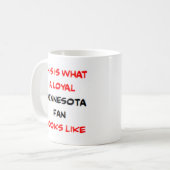 Mug supporter du Minnesota, loyal (Devant gauche)