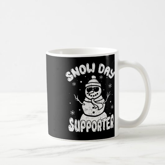 Mug Supporter jour de neige Enseignant Étudiant Snowma (Droite)