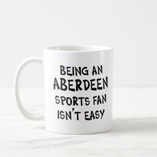 Mug supporter sportif d'Aberdeen, étant (Gauche)