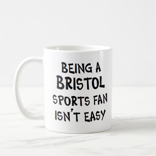 Mug supporter sportif de Bristol, être (Gauche)