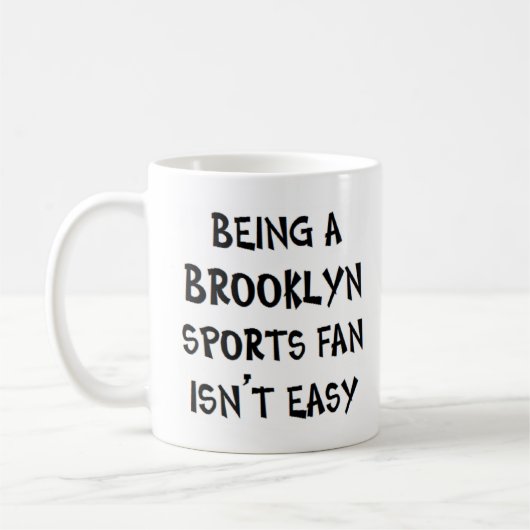 Mug supporter sportif de Brooklyn, être (Gauche)
