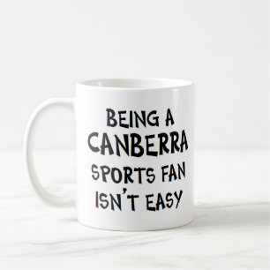 Mug supporter sportif de Canberra, étant