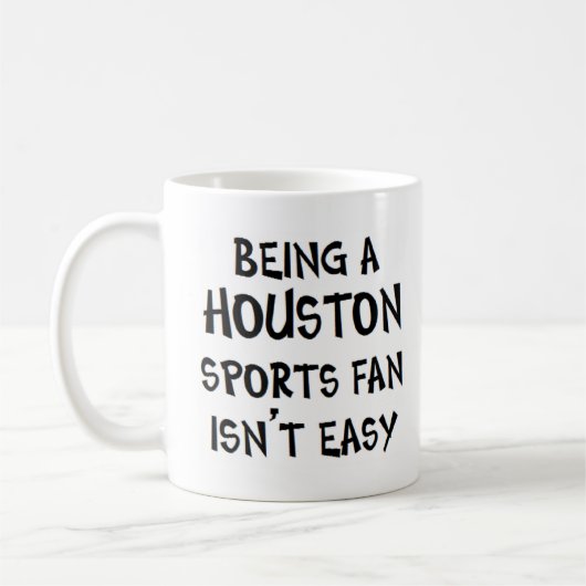 Mug supporter sportif de Houston, être (Gauche)