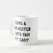 Mug supporter sportif de Manchester, étant (Devant gauche)
