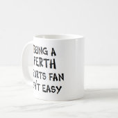 Mug supporter sportif de Perth, être (Devant gauche)