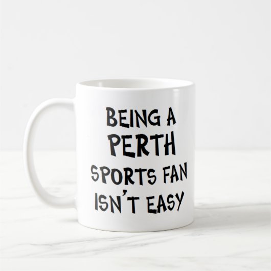 Mug supporter sportif de Perth, être (Gauche)