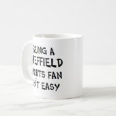 Mug supporter sportif de sheffield, être (Devant gauche)