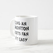 Mug supporter sportif d'Edmonton, étant (Devant gauche)