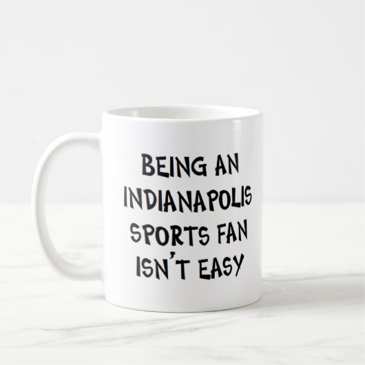 Mug supporter sportif d'Indianapolis, être (Gauche)