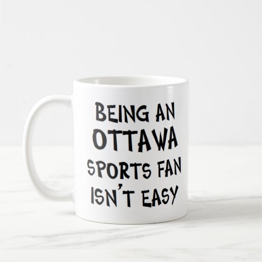 Mug supporter sportif d'Ottawa, être (Gauche)