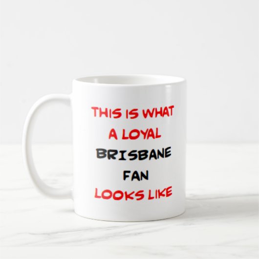 Mug supporteur de Brisbane, loyal (Gauche)