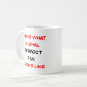 Mug supporteur de Détroit, loyal (Devant gauche)