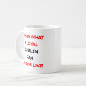 Mug supporteur de Dublin, loyal (Devant gauche)