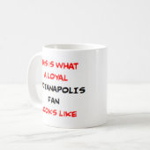 Mug supporteur d'Indianapolis, loyal (Devant gauche)