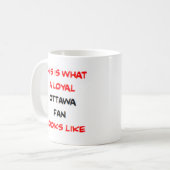 Mug supporteur d'Ottawa, loyal (Devant gauche)