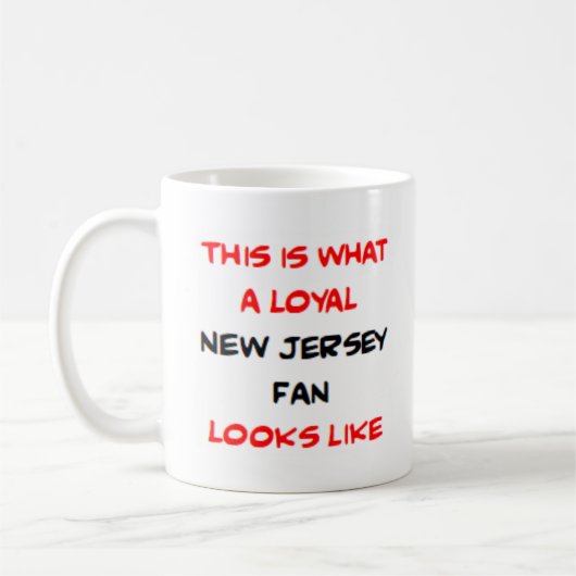 Mug supporteur du New Jersey, loyal (Gauche)