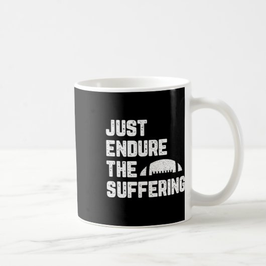 Mug Supportez simplement les souffrances Football Vint (Droite)