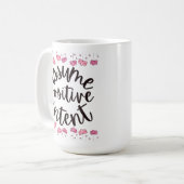 Mug Supposons une intention positive (Devant gauche)