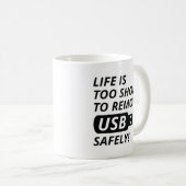 Mug Supprimer l'USB en toute sécurité (Devant droit)