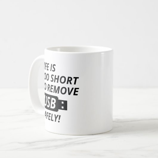 Mug Supprimer l'USB en toute sécurité (Devant gauche)