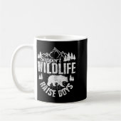 Mug Suprt Wildlife Raise Boys Mom Dad Wild One Funny G (Gauche)