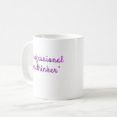 Mug Sur-analyste professionnel Design drôle et identif (Devant gauche)