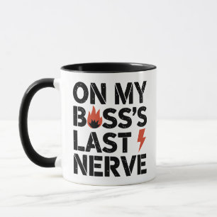 Mug Sur la Dernière nerf de mon patron - Drôle employé