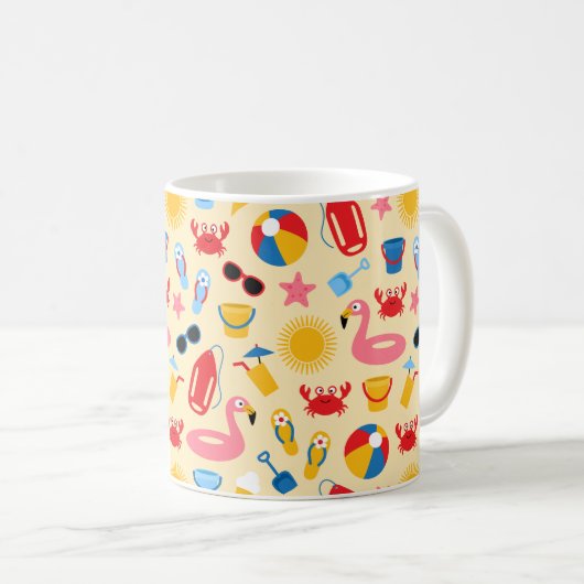 Mug Sur la plage (Devant droit)