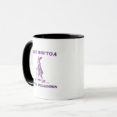 Mug Sur le chemin d'une dépression nerveuse lapin (Devant gauche)