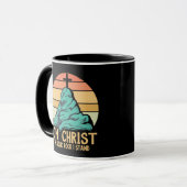 Mug Sur le Christ le Rocher Solide je se tient (Devant gauche)