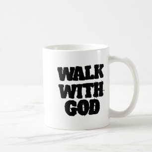 Mug Sur le dos marche avec Jésus Dieu chrétien hommes