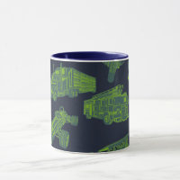 Sur le Go Blue & Green Moving Véhicules Voitures G