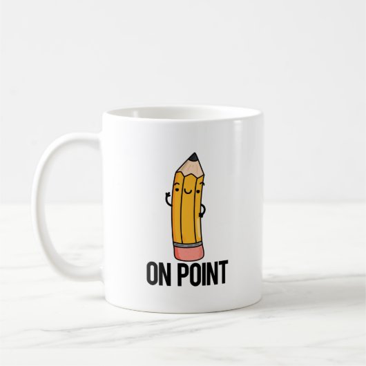 Mug Sur le jeu de crayon amusant Point (Gauche)