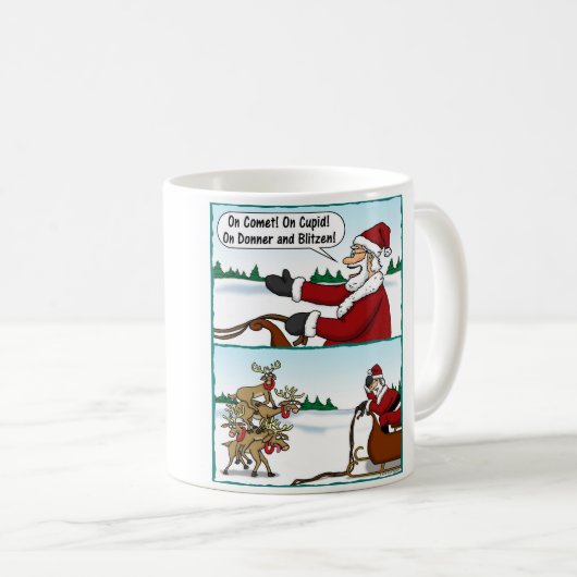 Mug Sur le renne, dessus ! (Devant droit)