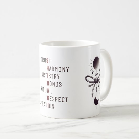 Mug sur le thème de Shibari (Devant droit)