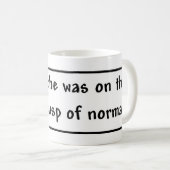 Mug Sur le tranchant de la normale (Devant droit)