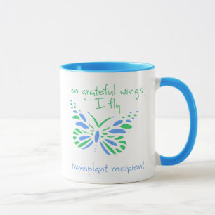 Mug Sur les ailes gracieuses je vole - Transplant Béné
