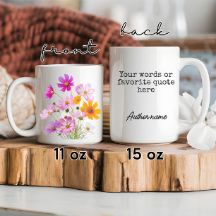 Mug sur mesure fleur sauvage pour les femmes, mama