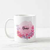 Mug sur mesure rose et floral (Gauche)