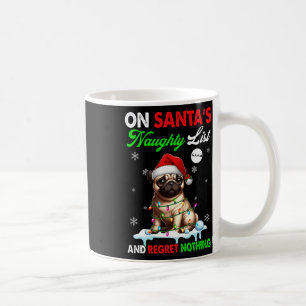 Mug Sur Père Noël Xmas Naughty List Regret Nothing Pèr