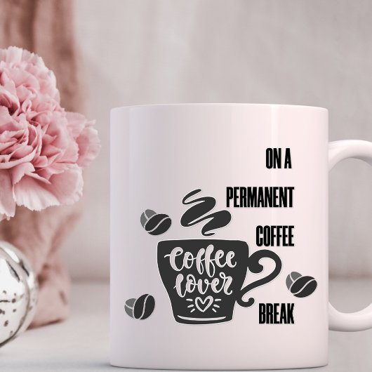 Mug Sur une pause café permanente - Les amateurs de ca