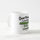 Mug Suranalyse Chargement 99% Terminé Citation Drôle (Devant gauche)
