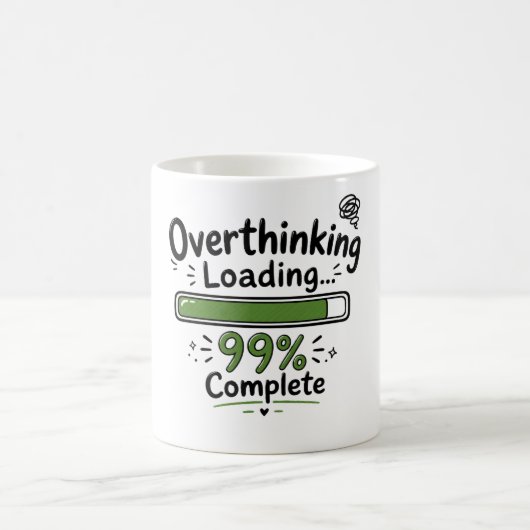 Mug Suranalyse Chargement 99% Terminé Citation Drôle (Centre)