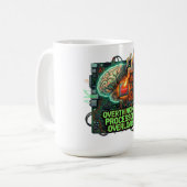 Mug Surcharge du processeur de suranalyse Drôle de cer (Devant gauche)
