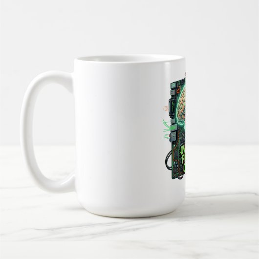 Mug Surcharge du processeur de suranalyse Drôle de cer (Gauche)