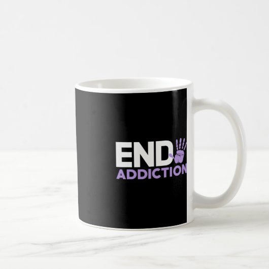 Mug Surdose de sensibilisation à la fin de la dépendan (Droite)