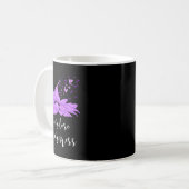 Mug Surdose de tournesol violet de papillon (Devant gauche)